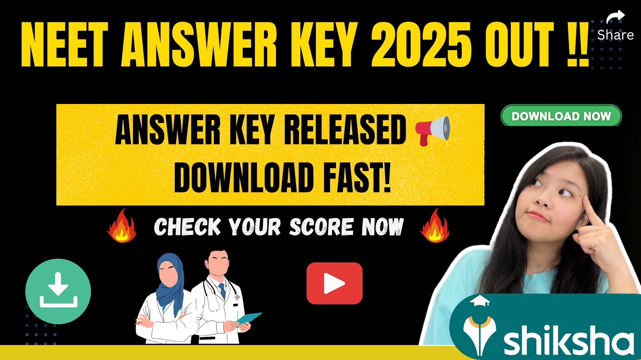 NEET Answer Key 2025 OUT by NTA: How to Calculate NEET 2025 Score | 