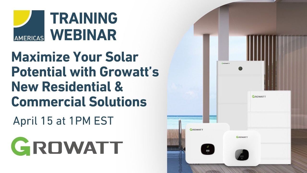 Maximize Your Solar Potential with Growatt's New Residential and Commercial Solutions