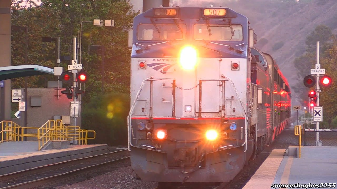 Trains in Sorrento Valley, CA (August 2015)