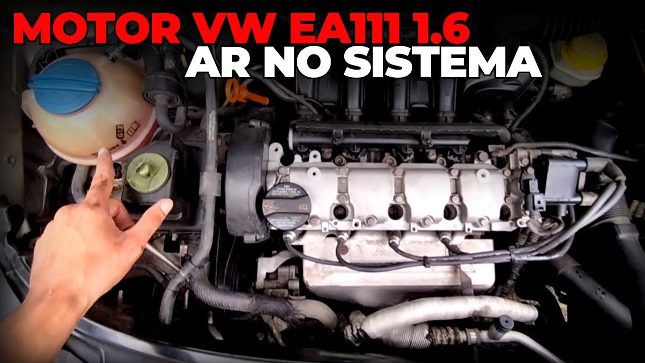 COMO RETIRAR O AR DO SISTEMA DE ARREFECIMENTO DO MOTOR VW EA111 1.6 | Autos & Dicas #146