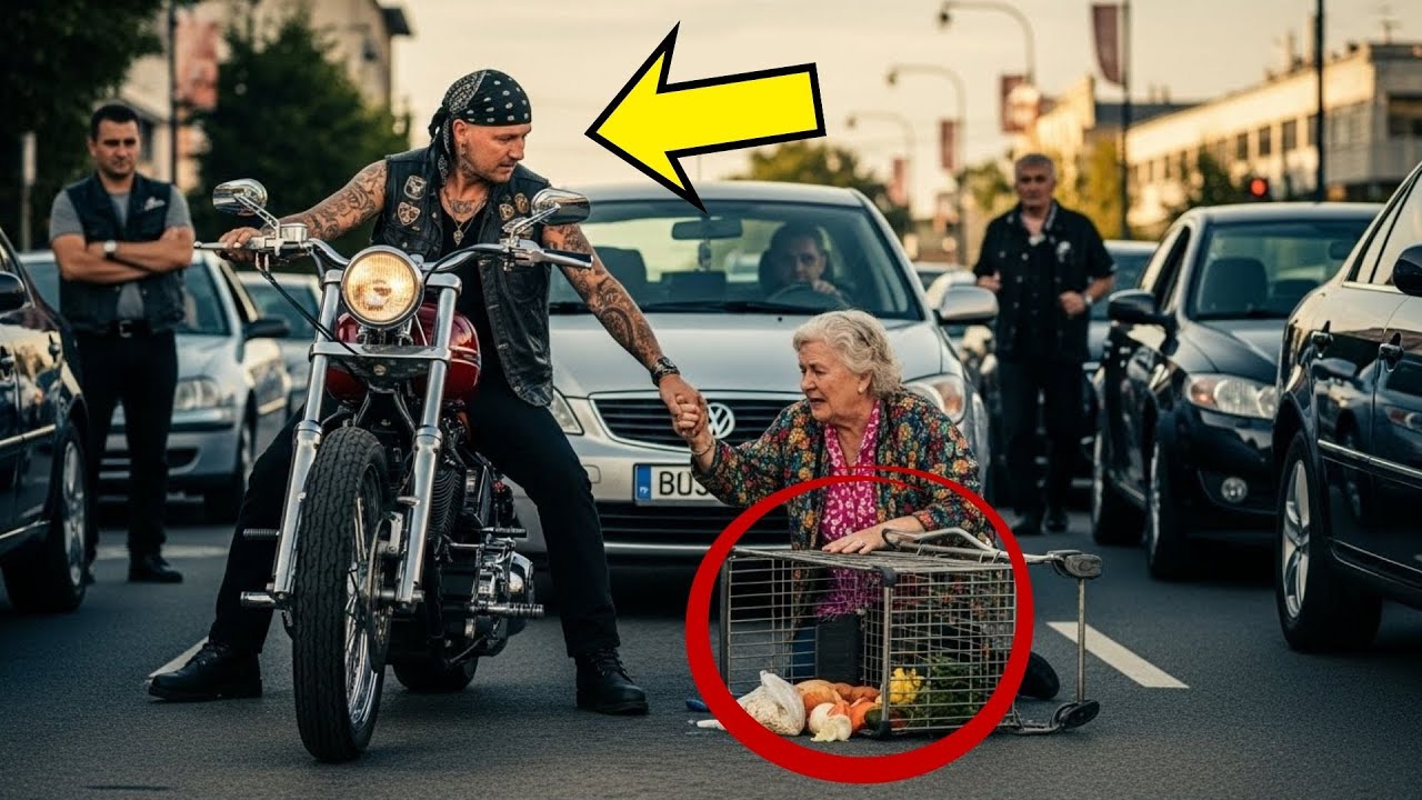 ALTE FRAU im VERKEHR GEDEMÜTIGT. TÄTOWIERTER BIKER hält an — WAS er TAT...