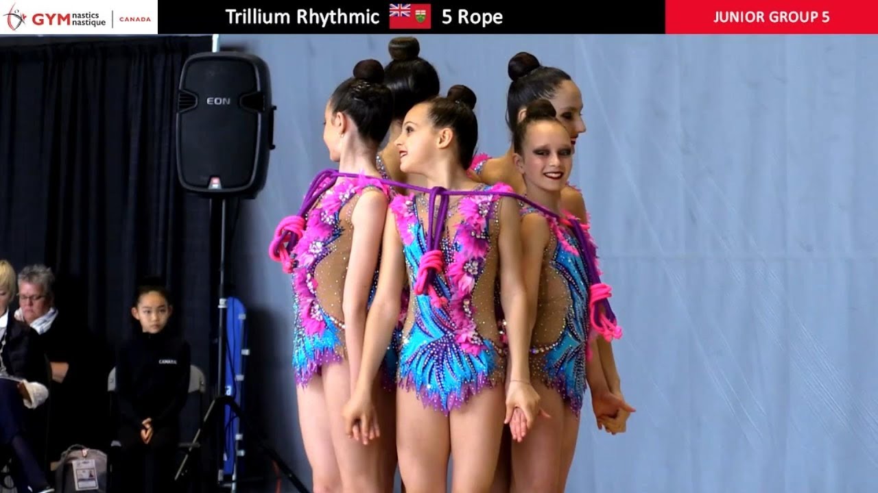 Rhythmic Gymnastics - 2018 Canadian Champions - Junior Group - 5 ropes