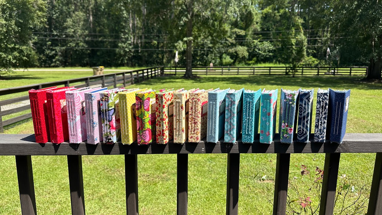 MINI JUNK JOURNAL WITH FABRIC COVERS - MAKE ONE IN UNDER AN HOUR 📔