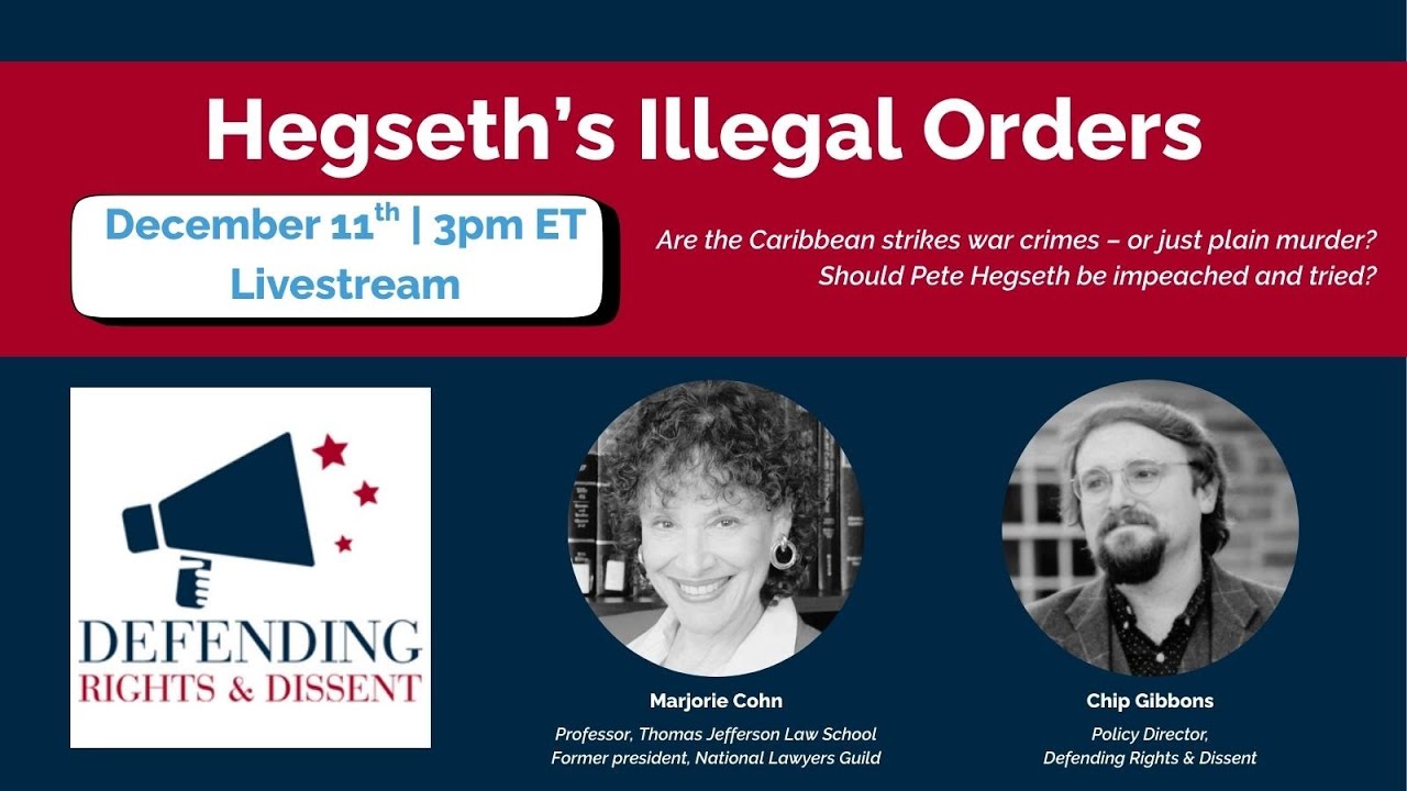 Hegseth's Illegal Orders 📱