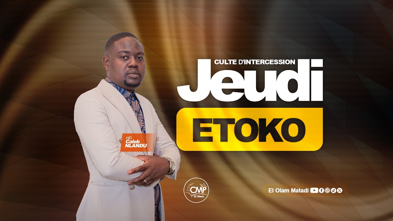 CULTE D’INTERCESSION [🔴Live] | #JEUDI_ETOKO avec HD Caleb NLANDU