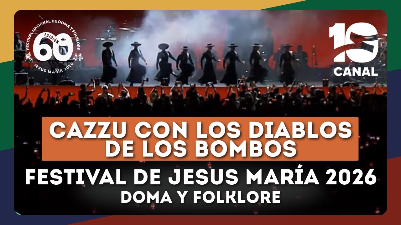Cazzu junto a Los Diablos de los Bombos | Jesús María 2026