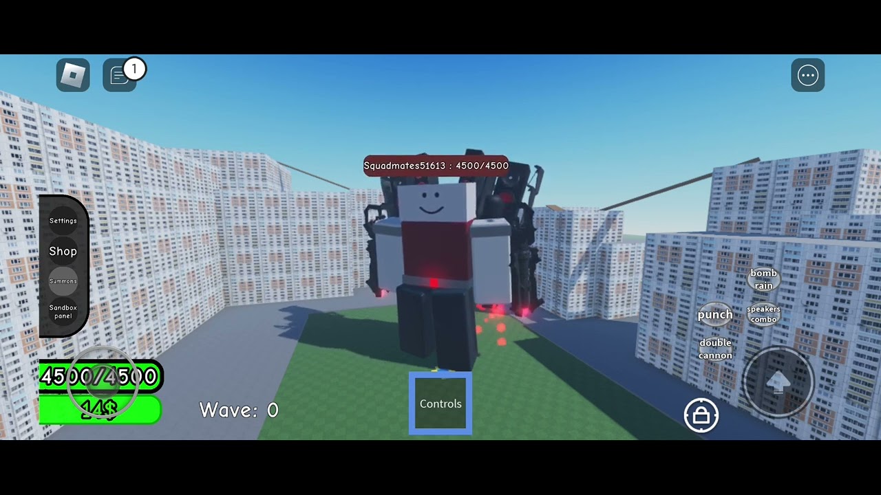 Getting upgraded speaker dummy titan and showcasing it in Combat noobs siege defense