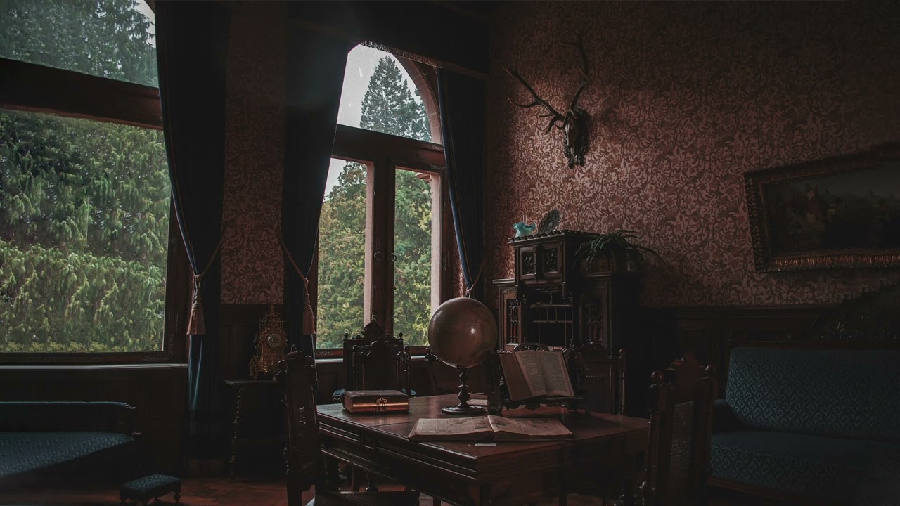 you're at your secret place | Dark Academia ASMR | Rain & Thunderstorm Sounds for Deep