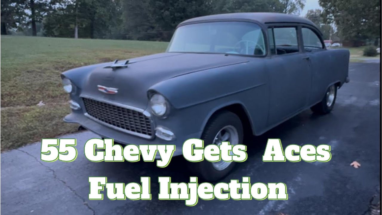 Chevrolet 55 года получил систему впрыска топлива Aces.