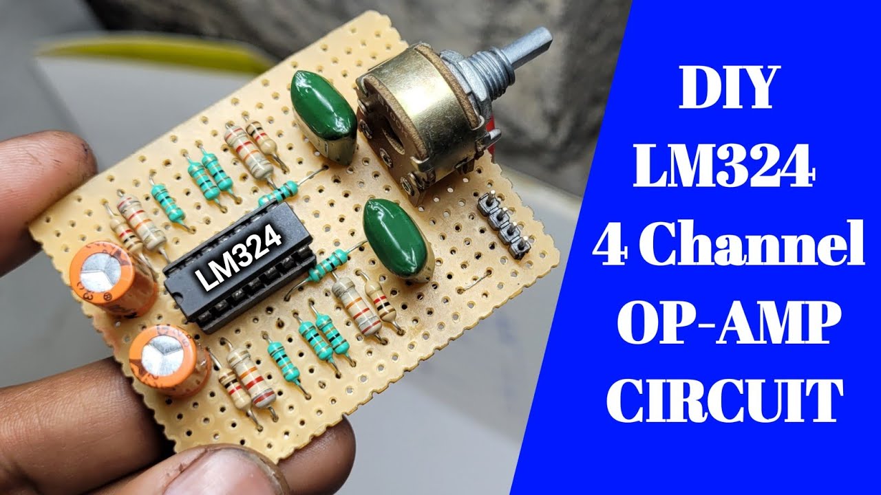 How to make Lm324 IC 4 Channel pre amp. at home || in 2 channel out 4 channel | You Like Electronic