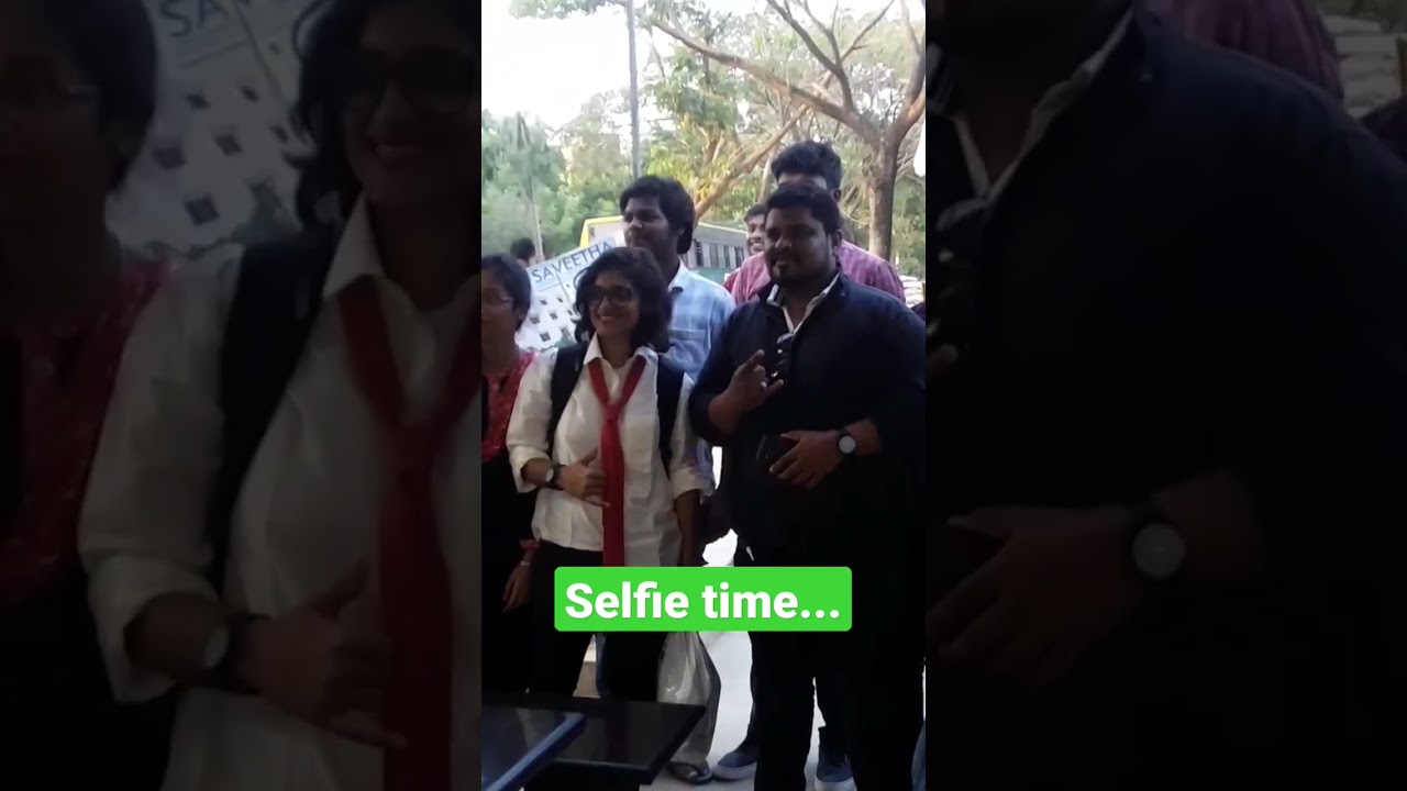 Standup magic selfie at street magic show 