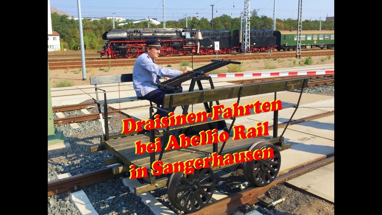 Draisinen-Fahrten bei Abellio in Sangerhausen