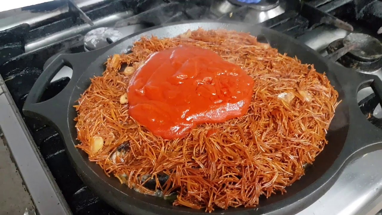 أكلة إسبانية الشعرية بالماريشكو كتجي ياسلامFEDEWA DE MARISCO