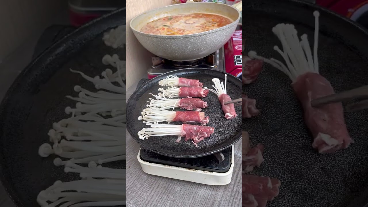 Ide menu tahun baruan anti ribet ( Beef Enoki Roll ) 