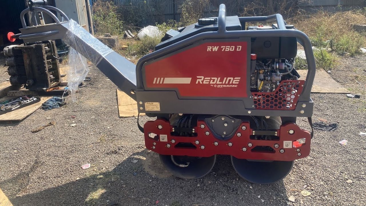 Redline walk-behind vibratory roller 📷 vdieo 