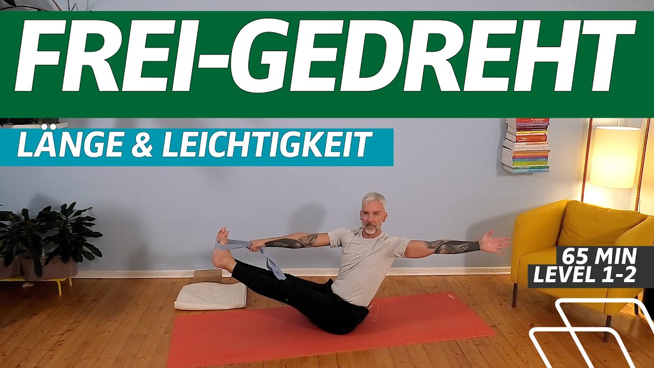 ⏰ 65:00 Minuten | Freigedreht | Fließender Yoga-Flow für Länge, Leichtigkeit & Energie | L1-2