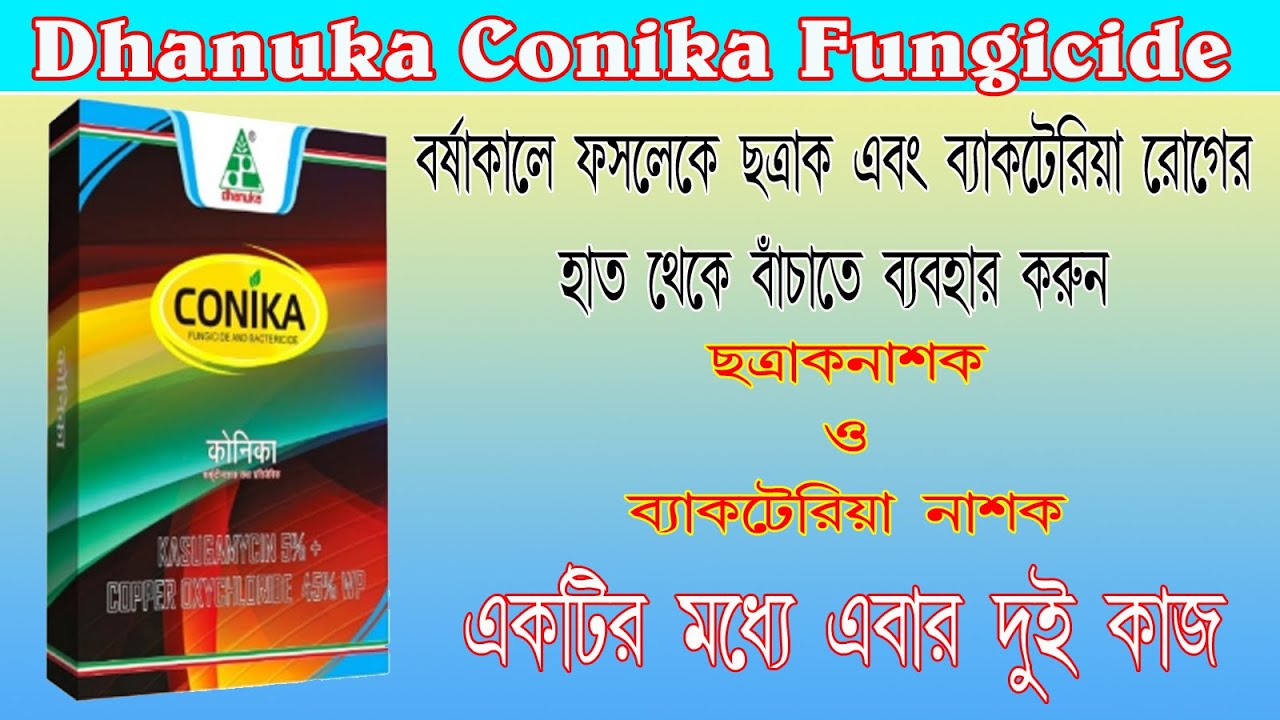 Dhanuka Conika Fungicide I ফসলের সেরা ছত্রাক নাশক এবং ব্যাকটেরিয়া নাশক এবার একই সাথে  I #fungicide