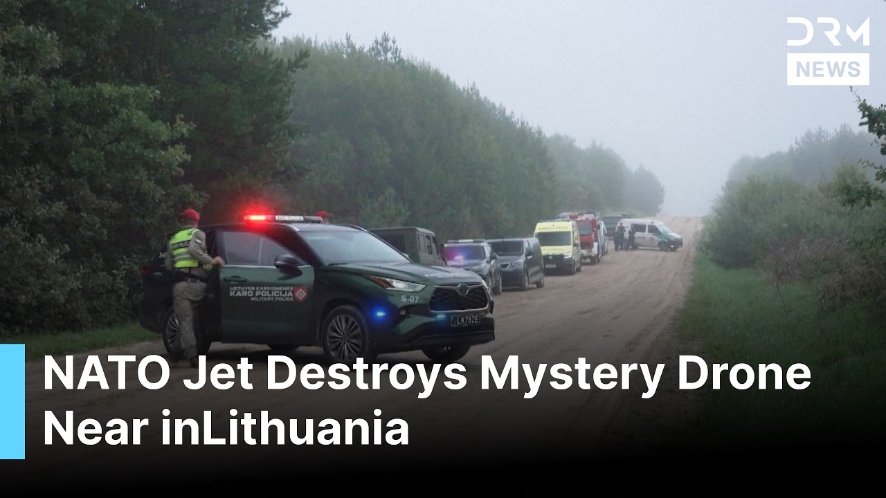 NATO Fighter Shoots Down Drone Over Lithuania After Suspected Belarus Entry | DRM News | AC1G