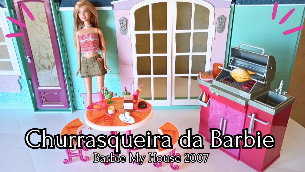 CHURRASQUEIRA DA BARBIE  – Playset da Barbie My House 2007 | Detalhes e acessórios