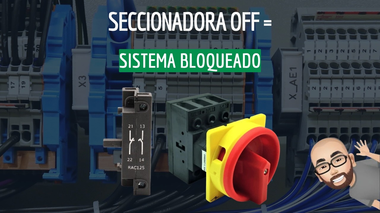 CONTATO AUXILIAR DA SECCIONADORA | SEGURAN&Ccedil;A NO COMANDO E NO CLP
