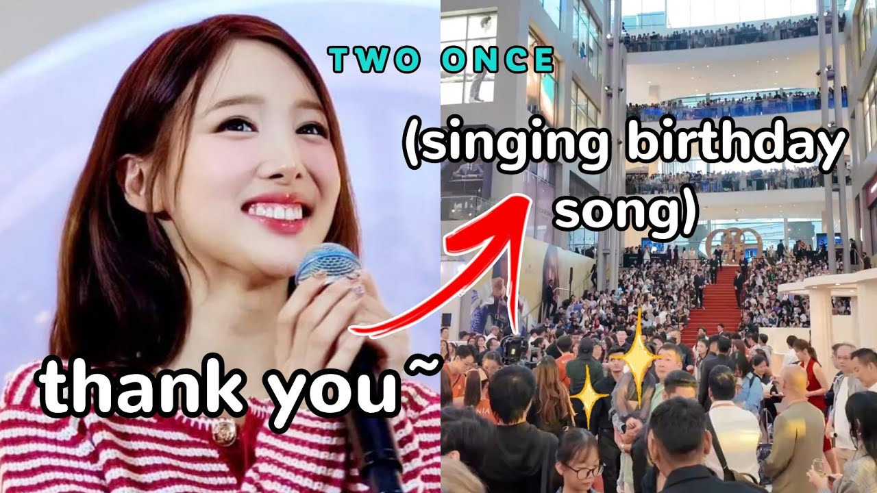 nayeon created a *massive* crowd in malaysia (ft. onces birthday song)