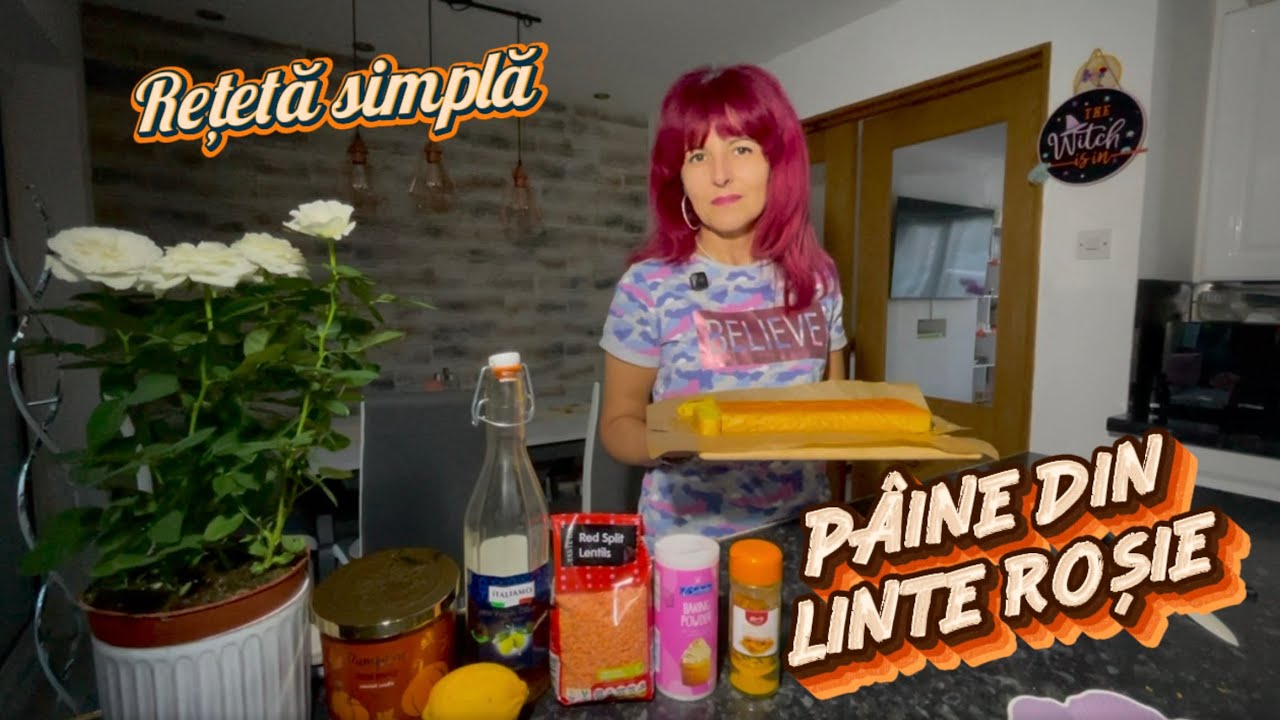  🍞 Pâine din linte roșie – fără făină, fără gluten, plină de proteine