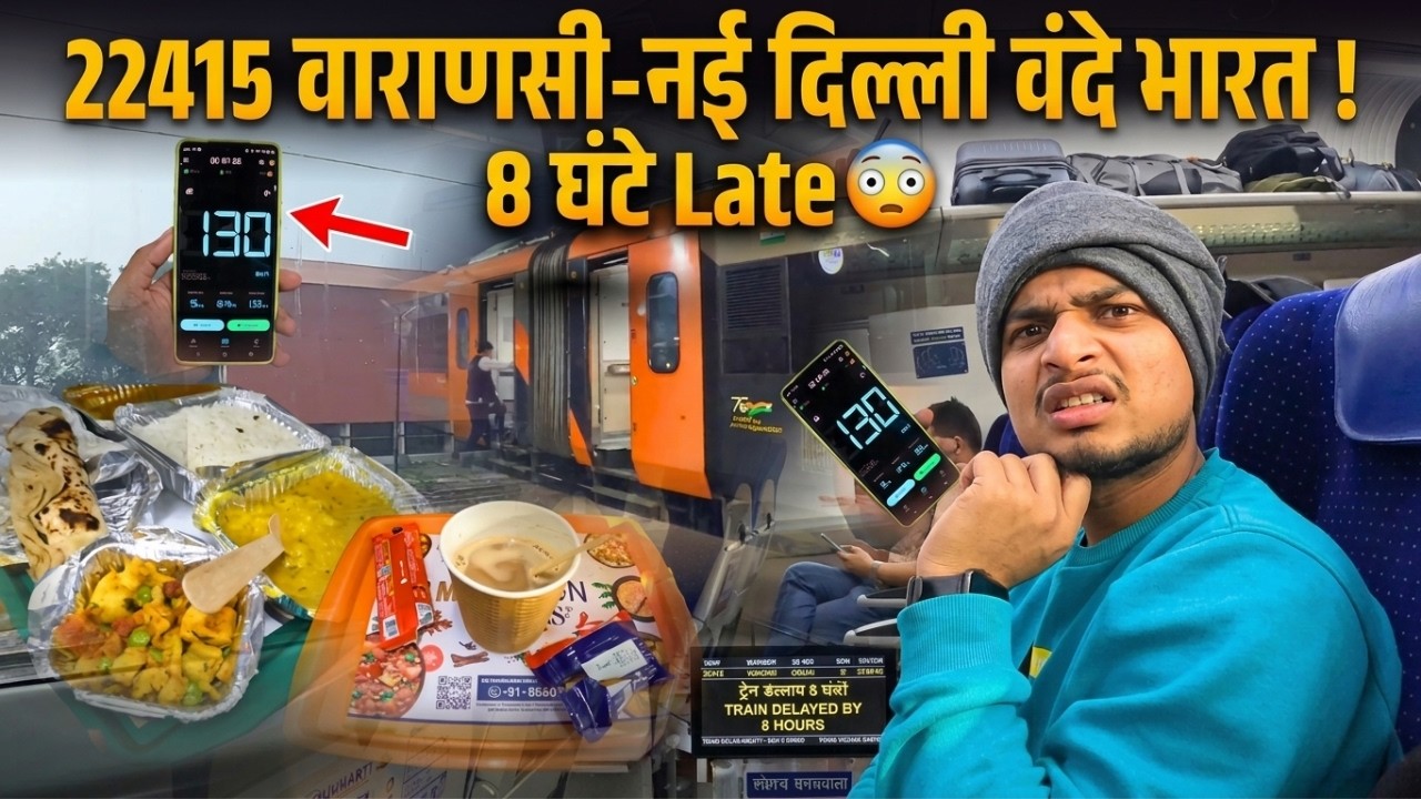 22415 वाराणसी-नई दिल्ली वंदेभारत | Journey in Varanasi New Delhi Vandebharat Express 