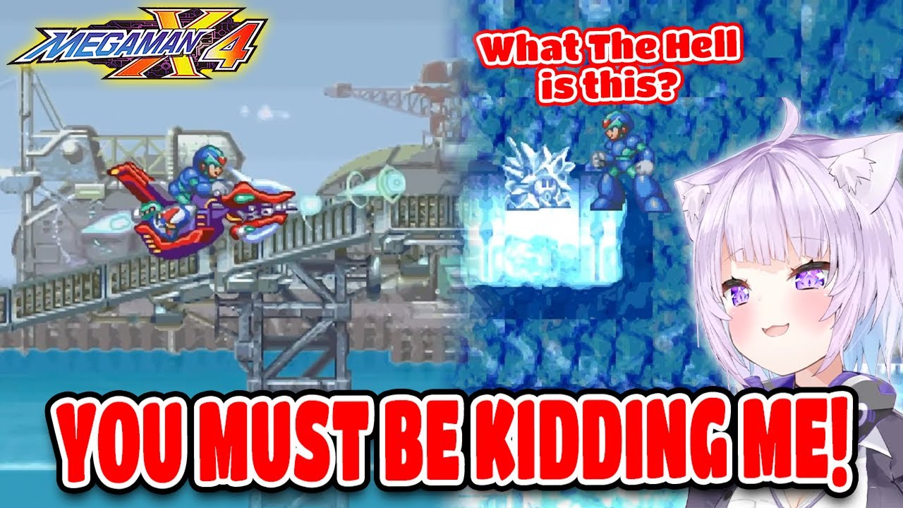 Okayu Hilarious Reaction Compilation In Megaman X4【ENG SUB】