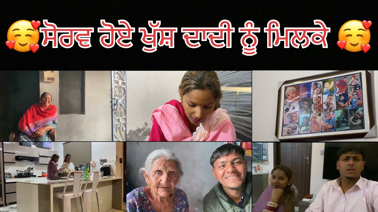 🥰 ਸੋਰਵ ਹੋਏ ਖੁੱਸ਼ ਦਾਦੀ ਨੂੰ ਮਿਲਕੇ 🥰                                          Call me 🤙 8727019082