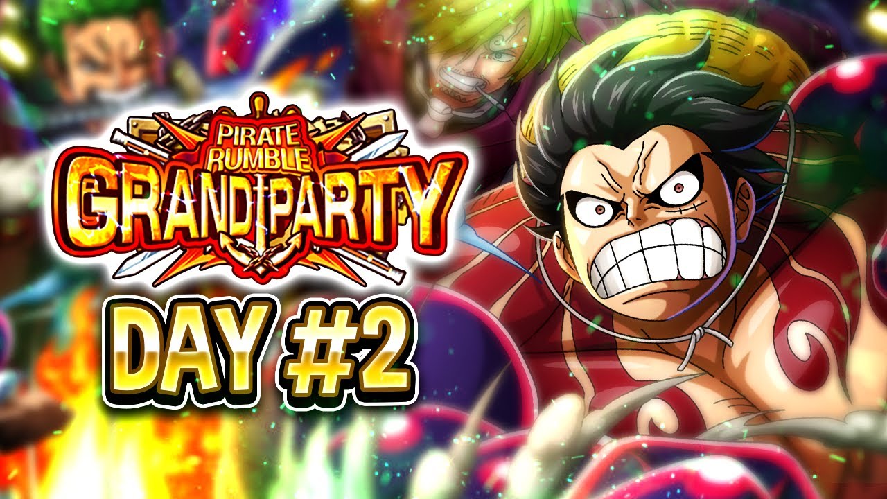 GRAND PARTY Day #2! Super TND Luffy GP Leader Squad!
