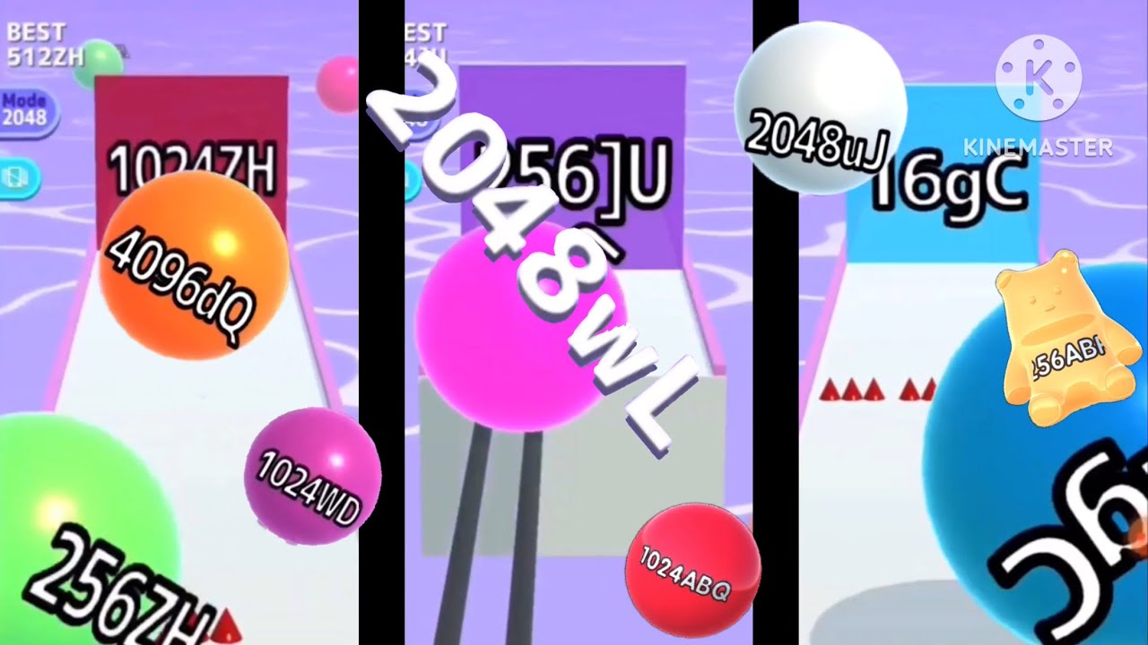 BALL RUN 2048 - INFINITY MODE FULL 23 PART OF 512kI IN ONE VIDEO MORE THAN 2 HOURS !!!