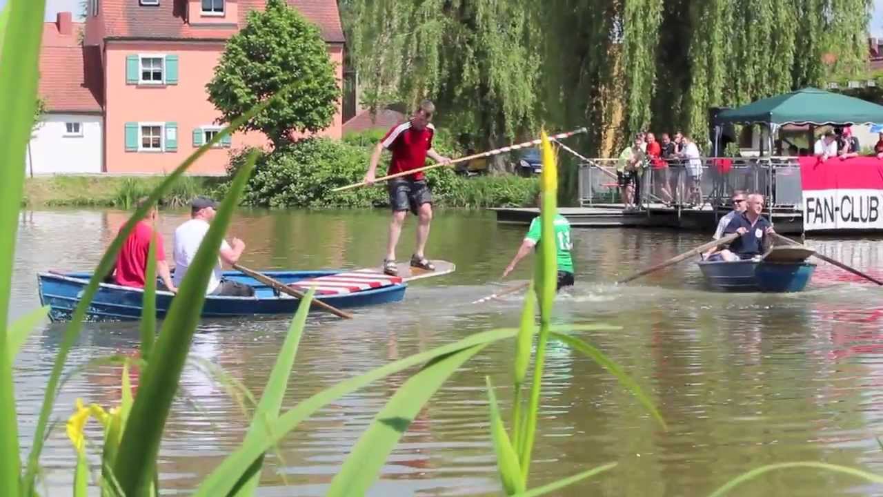 Weiherfest mit Fischerstechen 2013 - Gerangel am Wäschweiher
