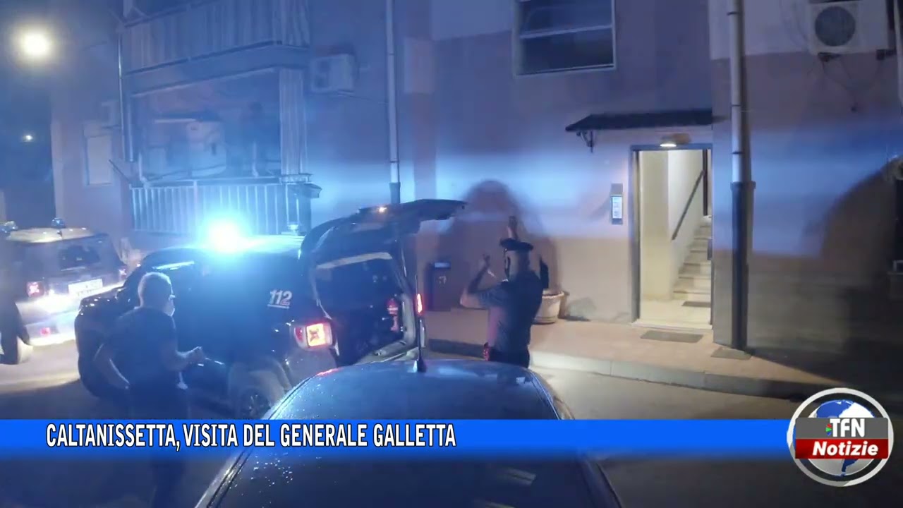 Caltanissetta, visita del generale Galletta