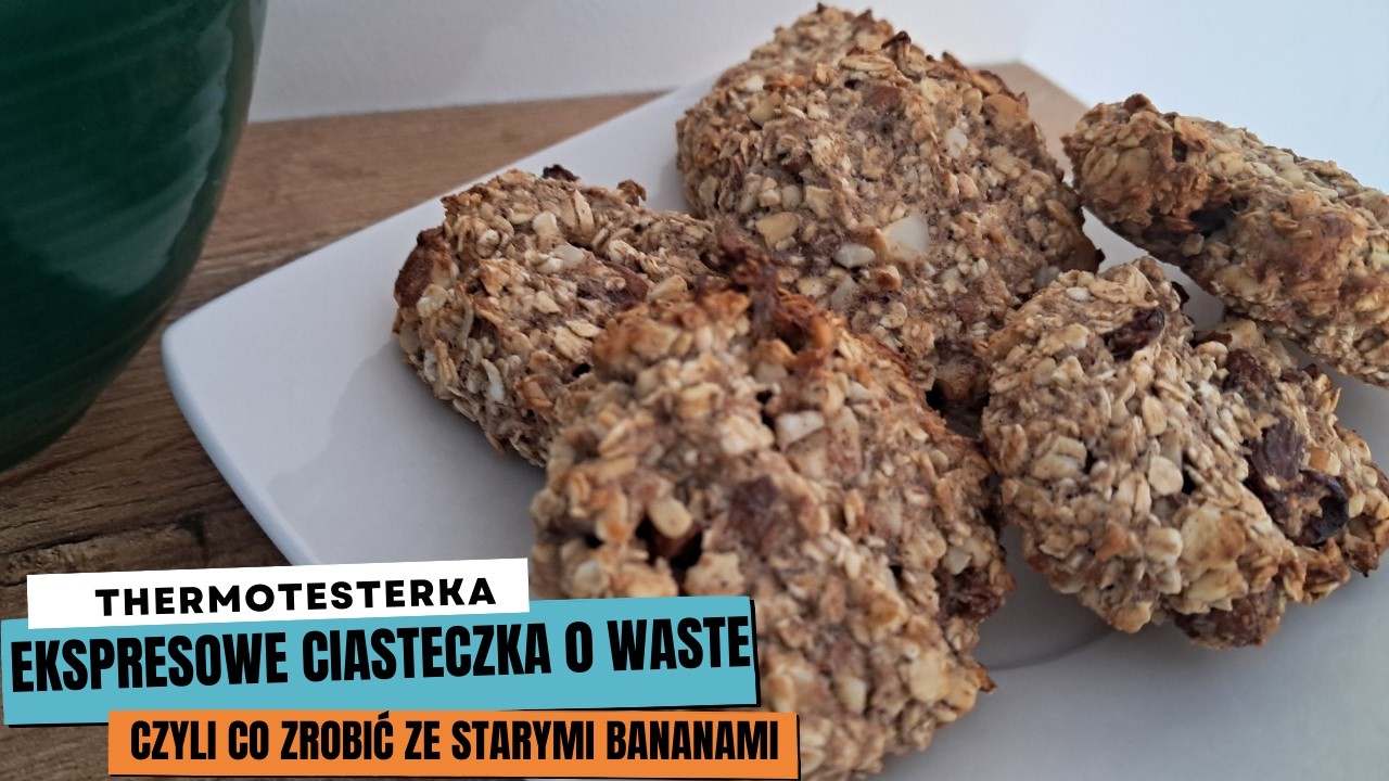 Ekspresowe wegańskie ciastka BANANOWE