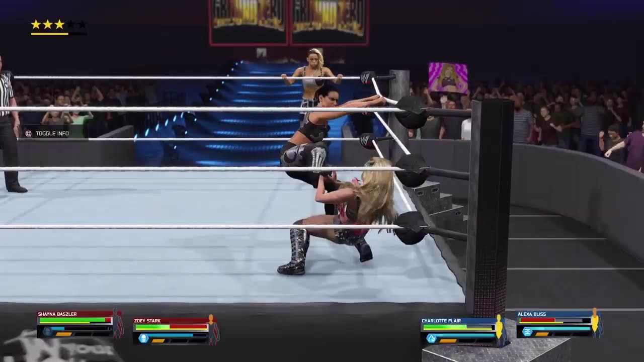 nxt women tag team champion shayna baszler and zoey stark vs alexa bliss and charlotte flair