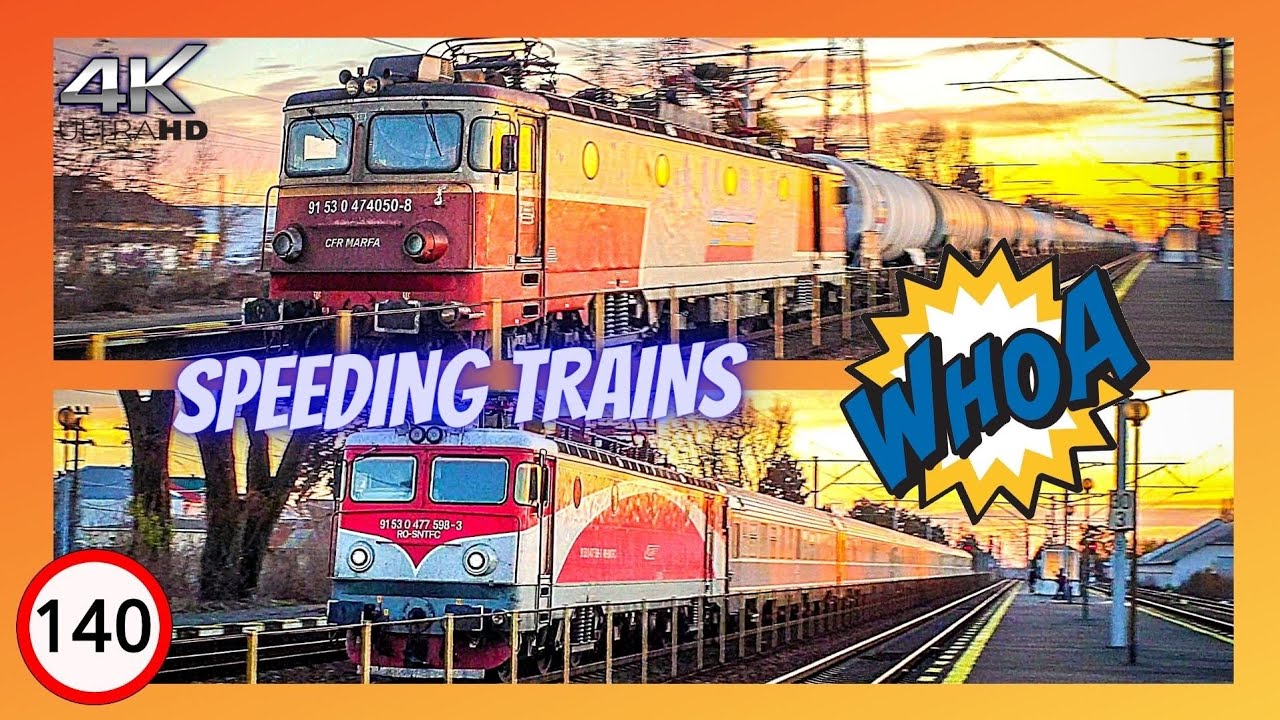 Trenuri in Viteza la Apus / Speeding Trains at Sunset | Peris Part 2