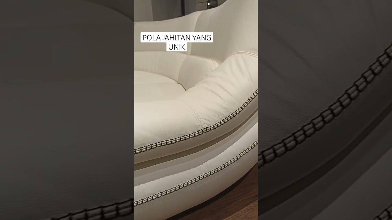 Sofa kulit baru bentuk unik