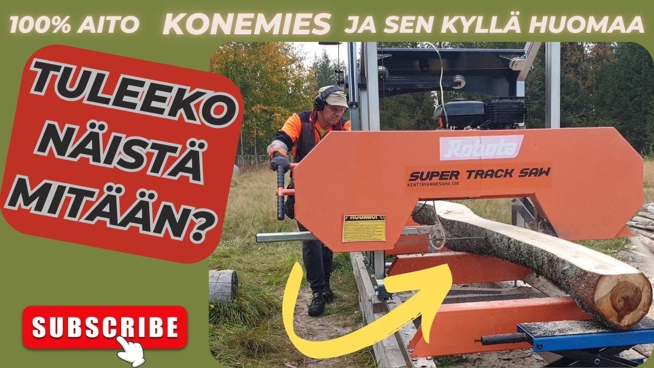 Kokeillaan sahata bi-metalli terällä karun näköisiä Haapa pöllejä