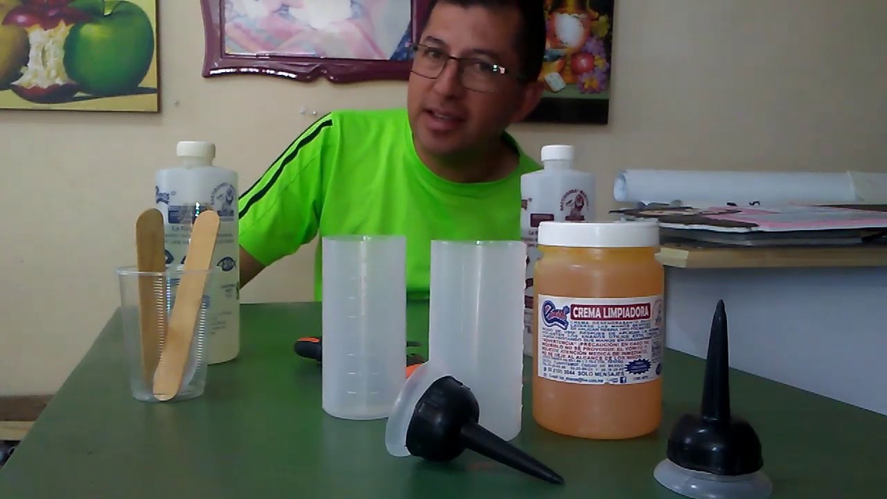 COMO UTILIZAR LOS VASOS GRADUADOS (CURSO DE RESINA POLIESTER) SAMUEL LANDA