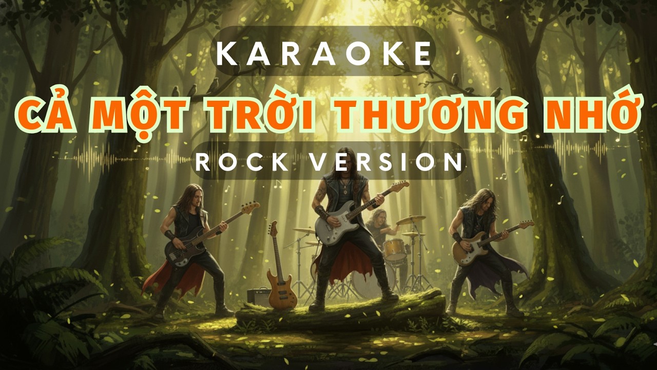 KARAOKE CẢ MỘT TRỜI THƯƠNG NHỚ- ROCK COVER | QDC Karaoke | Beat phối mới cực chất