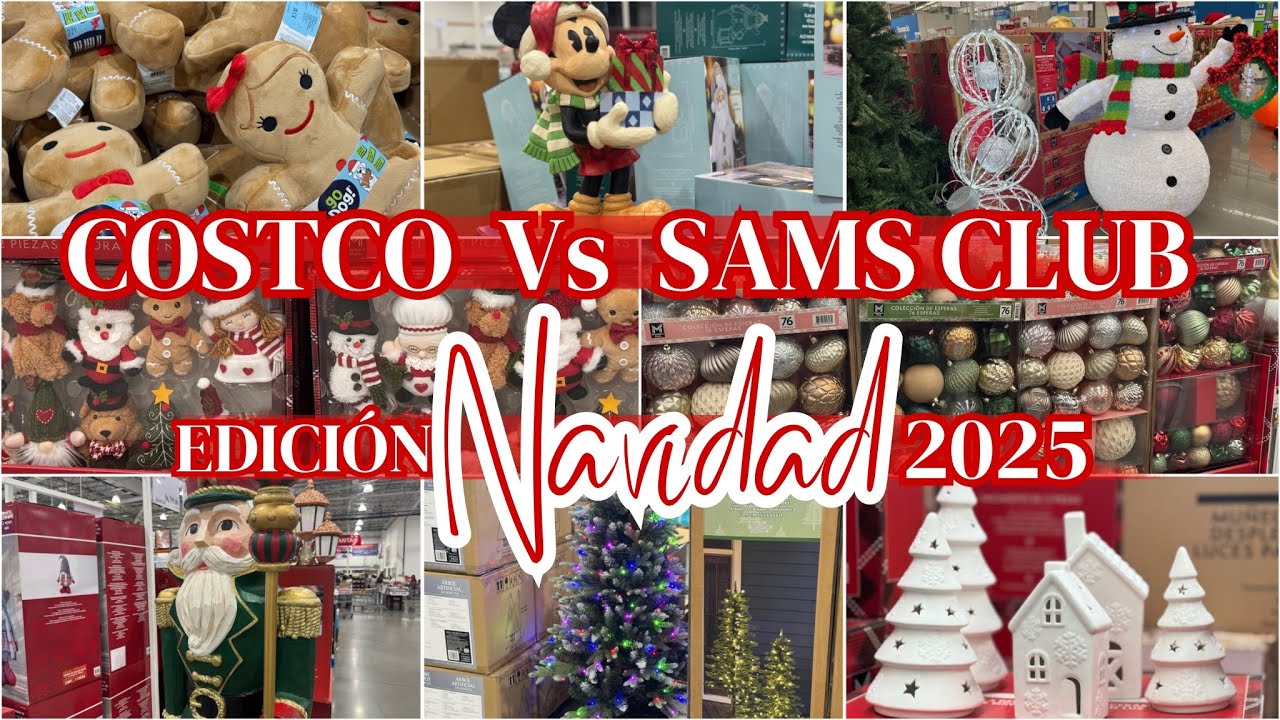 🎄 NAVIDAD 2025 EN COSTCO Y SAMS CLUB MÉXICO | DECORACIÓN NAVIDEÑA 2025 