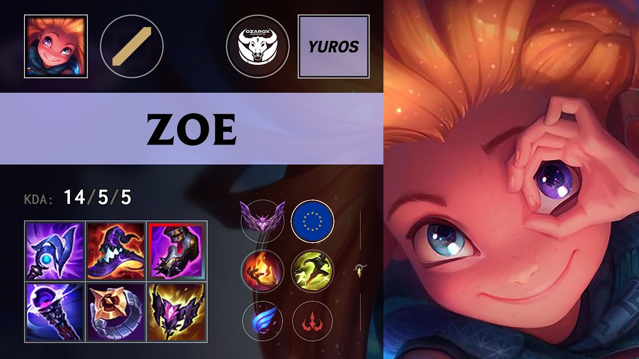 (DIA Yuros) Zoe Mid vs Katarina - EUW Master Patch 26.15