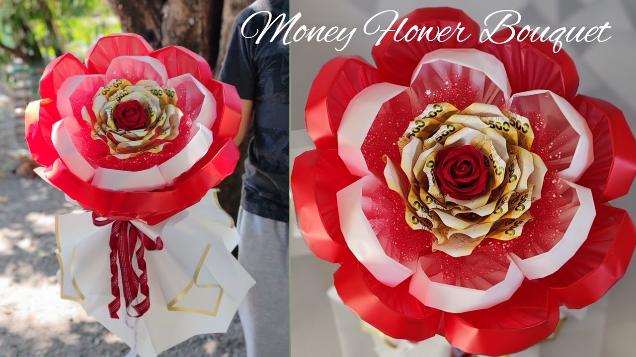 Money Flower Bouquet Tutorial #moneyflower #moneybouquet