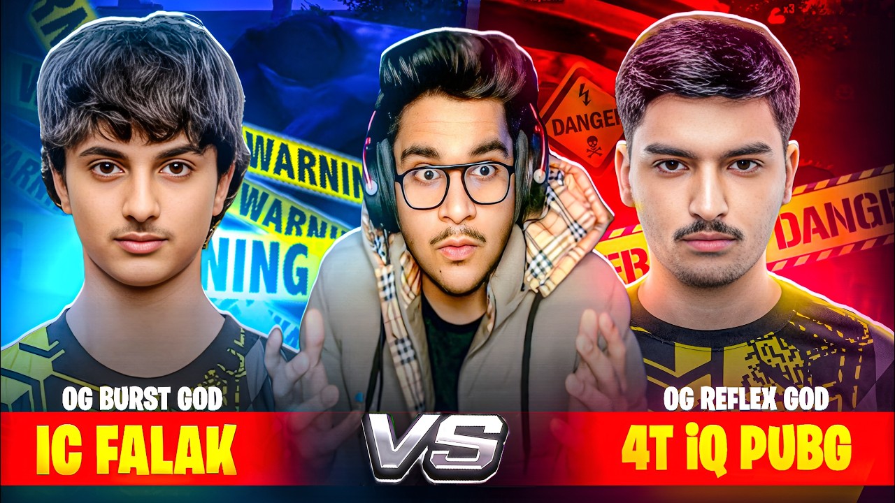 🥵4T IQ PUBG VS 4T FALAK Pubg 1vs1 | INTENSE & FUNNY PUBG WOW BEST MOMENTS REACTION