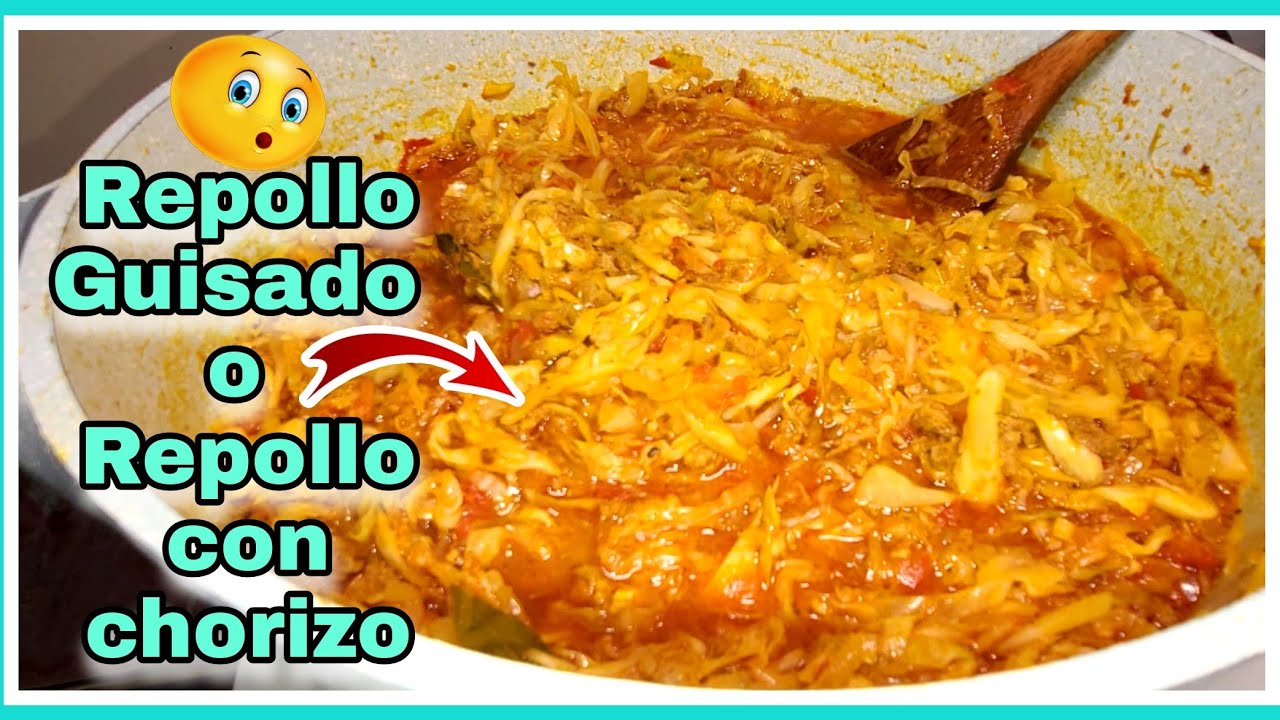 Repollo Guisado Estilo CHAPIN🇬🇹/ Repollo con Chorizo/ Comida GUATEMALTECA