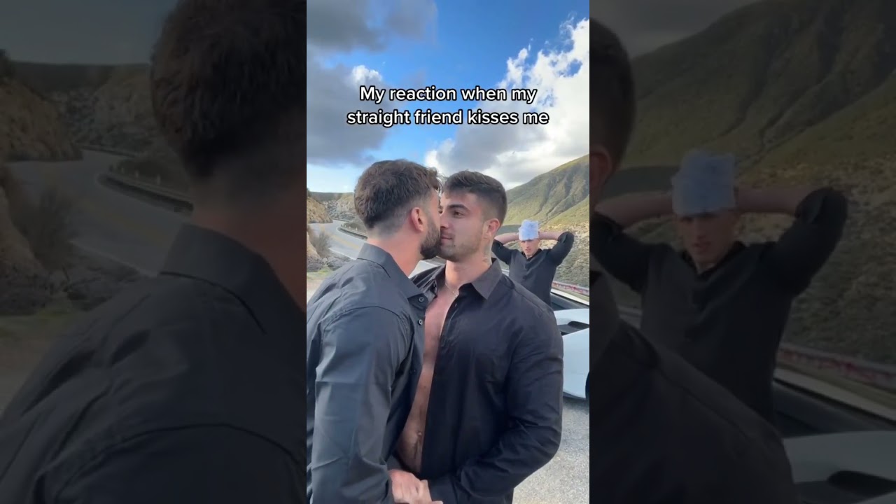 my reaction when my straight friends kisses me | gay romance | gay couple | gay #gay #gayromance 💗💞💘