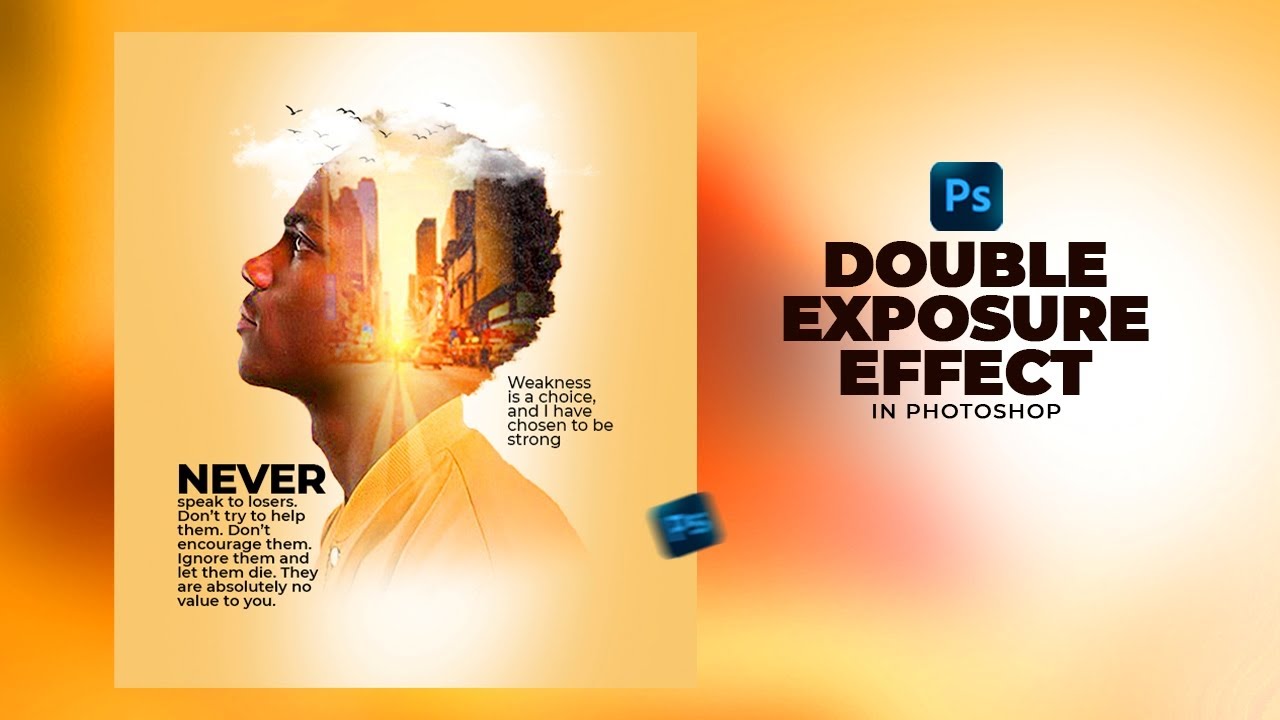 Как создать флаер с двойной экспозицией в Photoshop