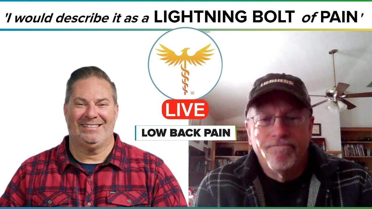 'I would describe it as a LIGHTNING BOLT of PAIN'... Low back pain shooting down the leg