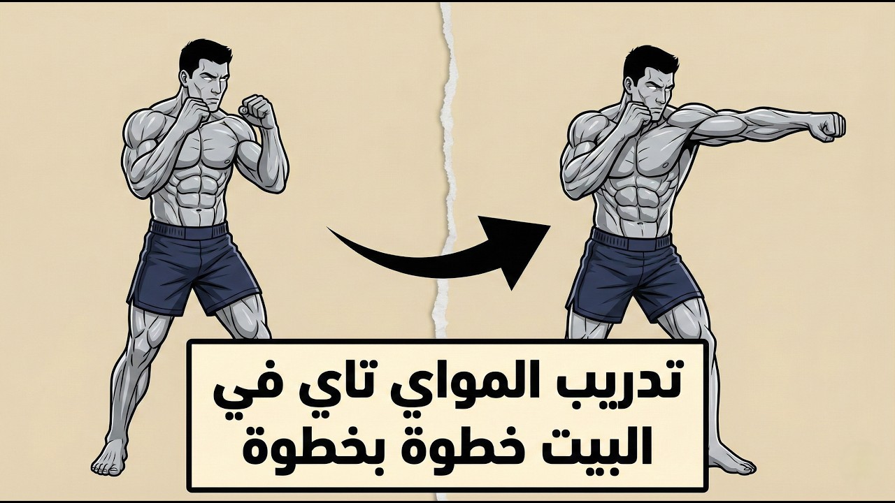 تعلم المواي تاي في المنزل من الصفر 🥊 | دليل المبتدئين خطوة بخطوة بدون خبرة
