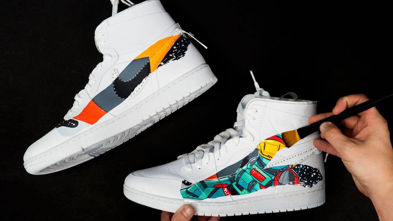 My First Custom Air Jordan 1's | Painting Shoes!